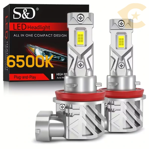 H11 LED Крушки – 2 броя 130W 25000LM Canbus 6500K