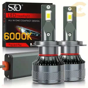 H7 LED Крушки 100W - 2 броя с Canbus - 6000K 30000LM