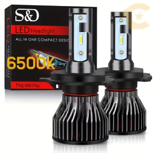 H4 LED Крушки 6500K Canbus 30000LM 100W